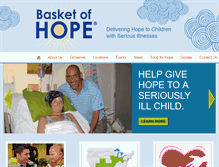 Tablet Screenshot of basketofhope.org